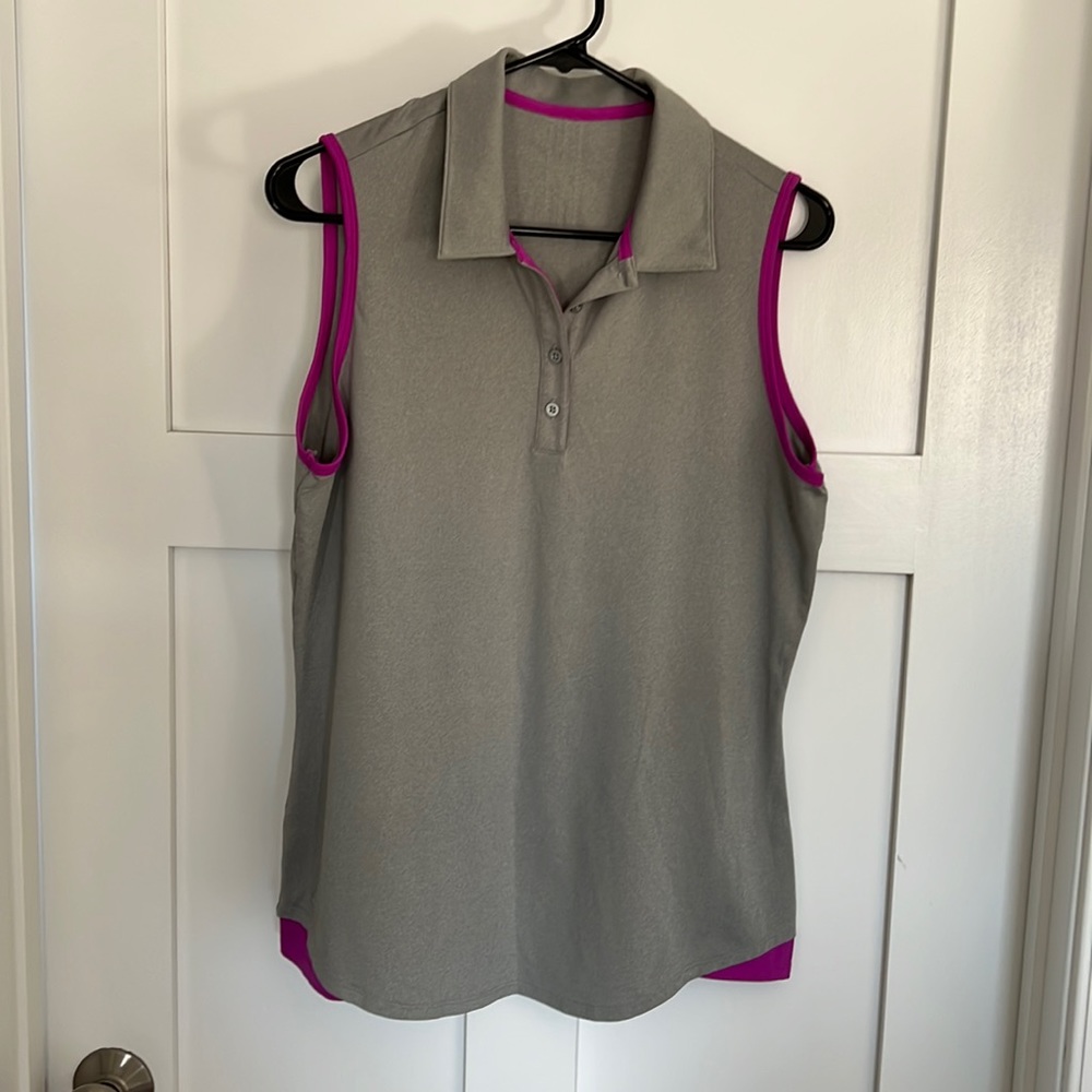 Gray/pink Adidas Women’s Golf Tank